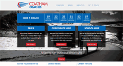 Desktop Screenshot of coathamcoaches.co.uk
