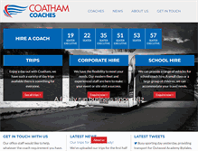 Tablet Screenshot of coathamcoaches.co.uk